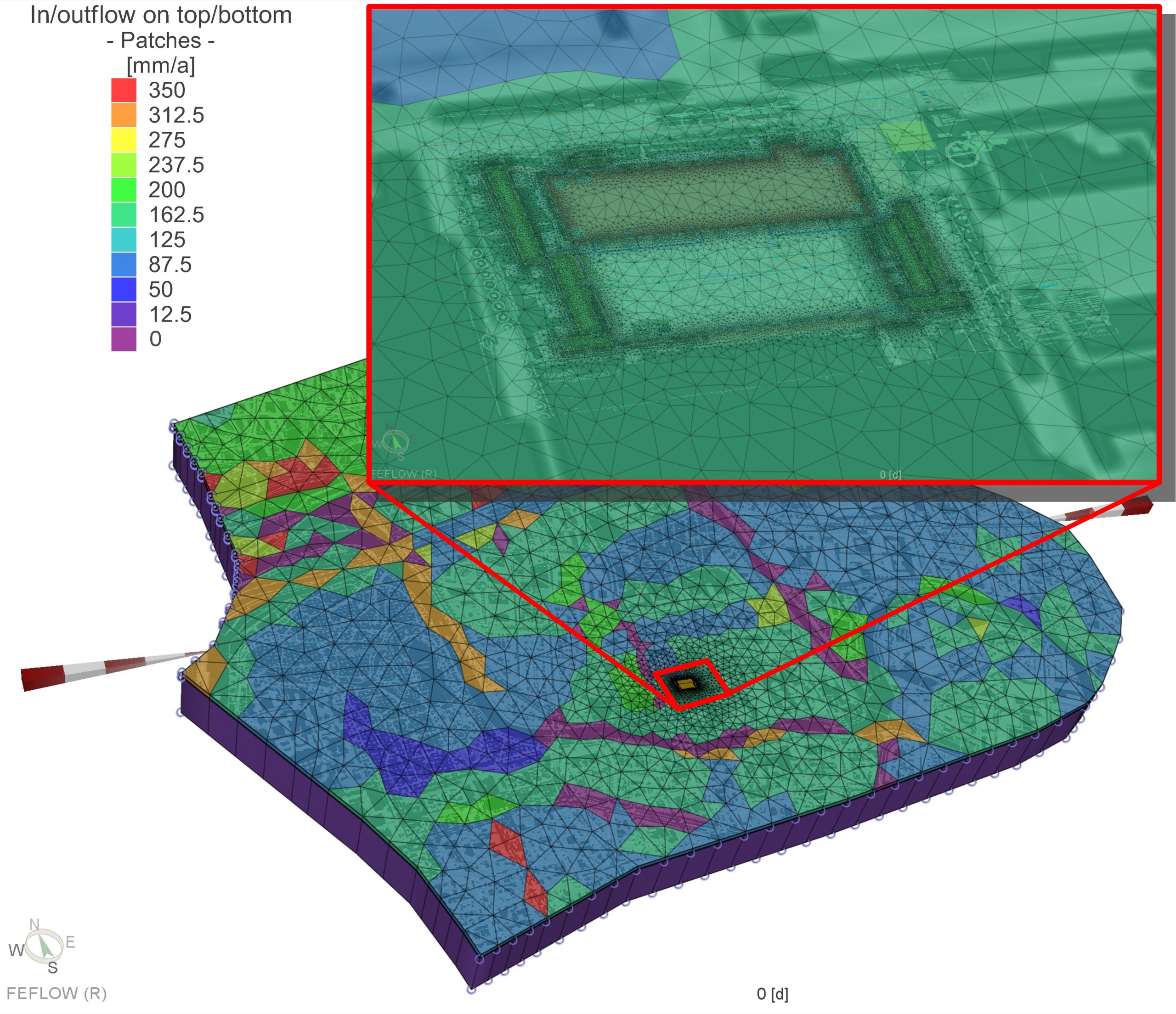 FEFLOW 3D-Grundwassermodell
